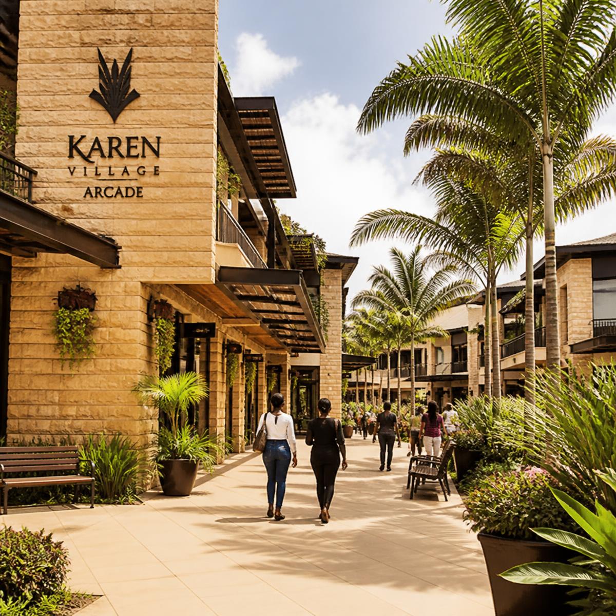 Exterior view of Karen Plains Arcade in Nairobi